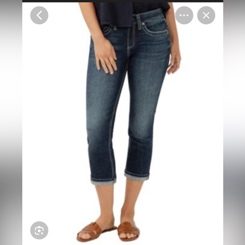 Silver Jeans Suki Mid Capri Jeans